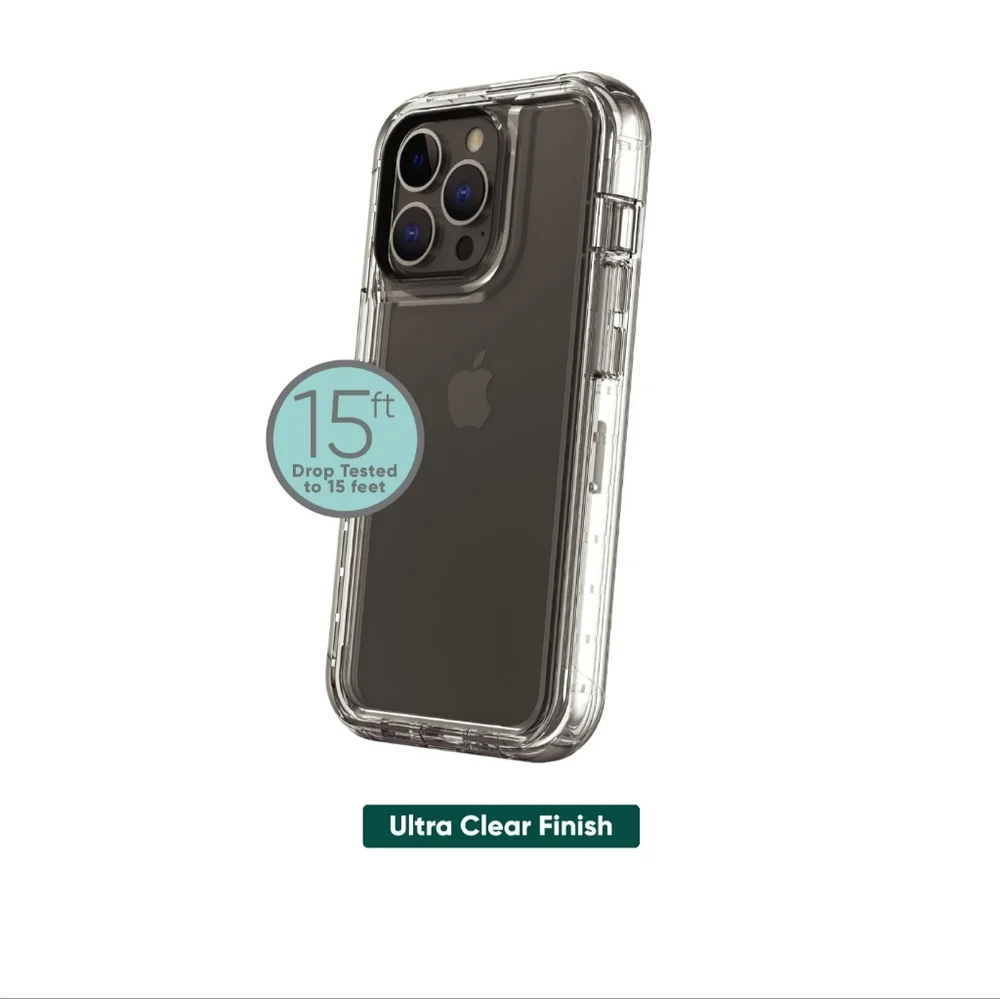 Onn Rugged Phone Case With Holster for iphone 13 pro Max / iphone 12 pro Max